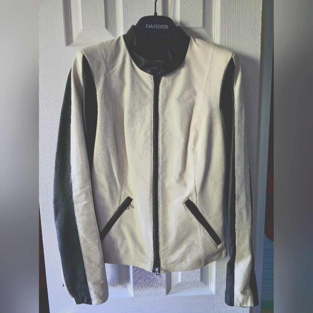 Danier Leather 3-piece Suit (jacket, skirt, pants).
